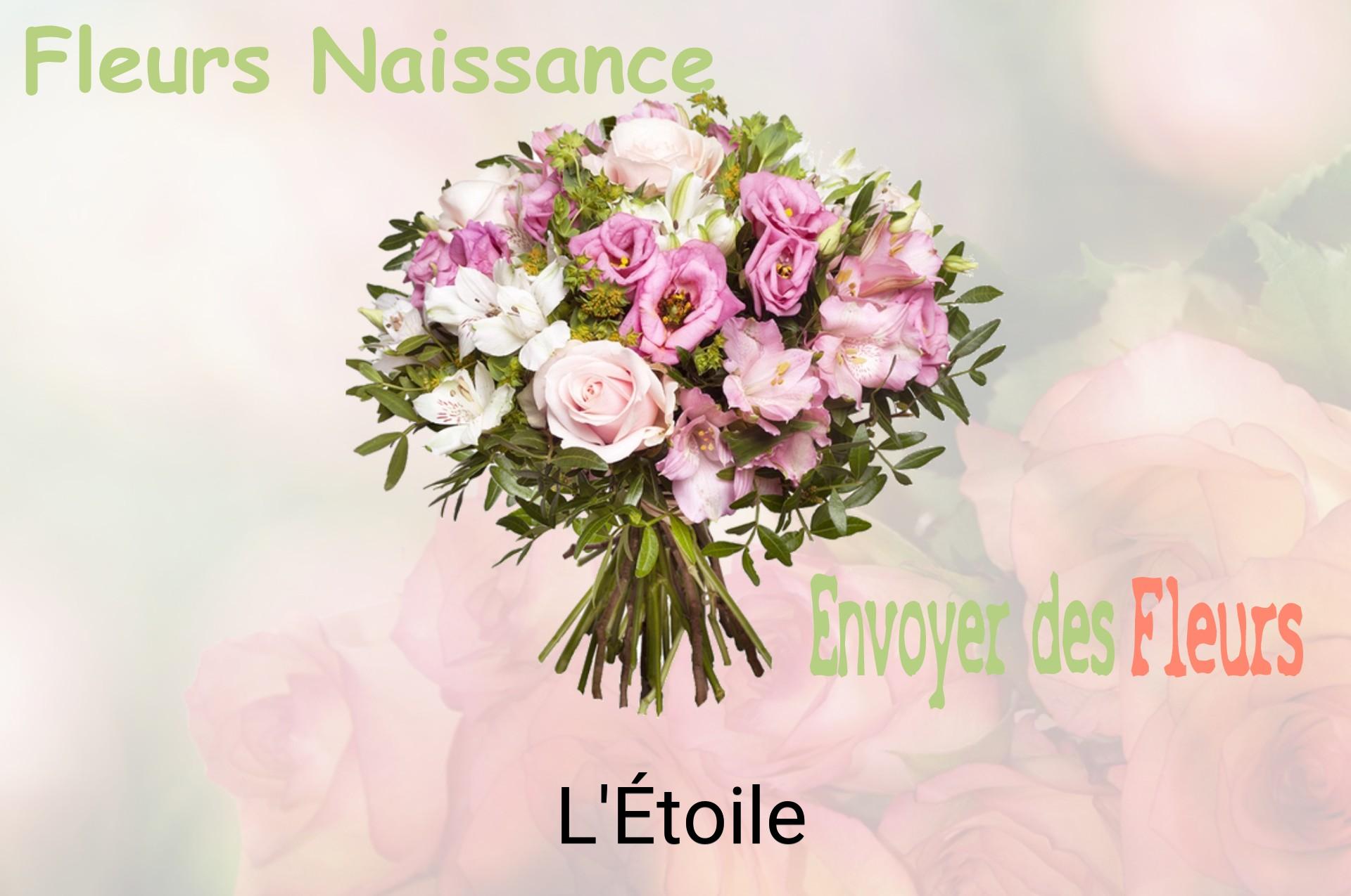 Bouquet de fleurs de naissance livré à L'Étoile